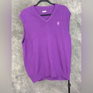 Peter Millar 100% Cashmere Sweater Vest | Atlanta Athletic Club | Purple | XL